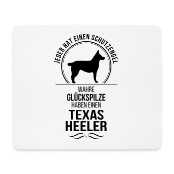 TEXAS HEELER Schutzengel Hunde Spruch Wilsigns - Mousepad (Querformat) - Weiß - Vorne