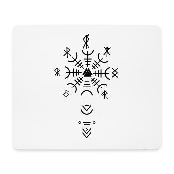 Keltischer Vikinger Vegvisir Kompass - Mousepad (Querformat) - Weiß - Vorne