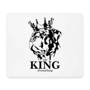 Rottweiler roi de tout dire chien Wilsigns - Tapis de souris (format paysage) - blanc - Devant