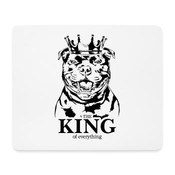 Staffordshire Bullterrier King of everything Hunde - Mousepad (Querformat) - Weiß - Vorne