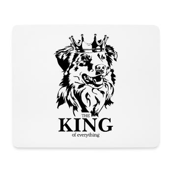 Berger australien roi de tout Wilsigns - Tapis de souris (format paysage) - blanc - Devant