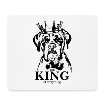 Boxer Roi de tout Chiens Chien Wilsigns - Tapis de souris (format paysage) - blanc - Devant