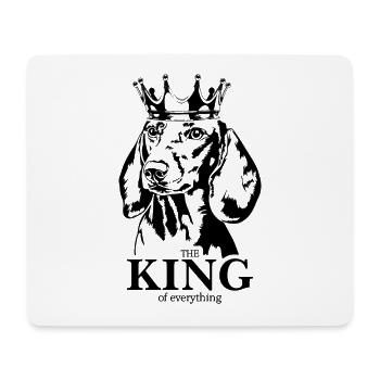 Teckel Teckel Roi de tout Chien Wilsigns - Tapis de souris (format paysage) - blanc - Devant