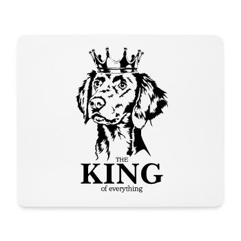 Weimaraner Longhair King of everything Wilsigns - Mouse Pad (horizontal) - white - Front