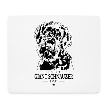 Giant Schnauzer Dad Hunde Hund Wilsigns - Mousepad (Querformat) - Weiß - Vorne
