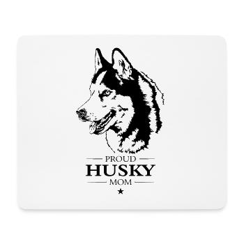 Husky Mom Hunde Hund Schlittenhunde Wilsigns - Mousepad (Querformat) - Weiß - Vorne