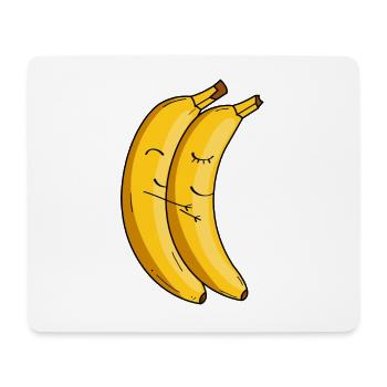 Banana Cuddle Love - Mouse Pad (horizontal) - white - Front