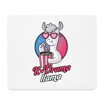 K-Drama Lama - Tapis de souris (format paysage) - blanc - Devant