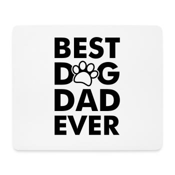 Best dog dad ever - Mousepad (Querformat) - Weiß - Vorne