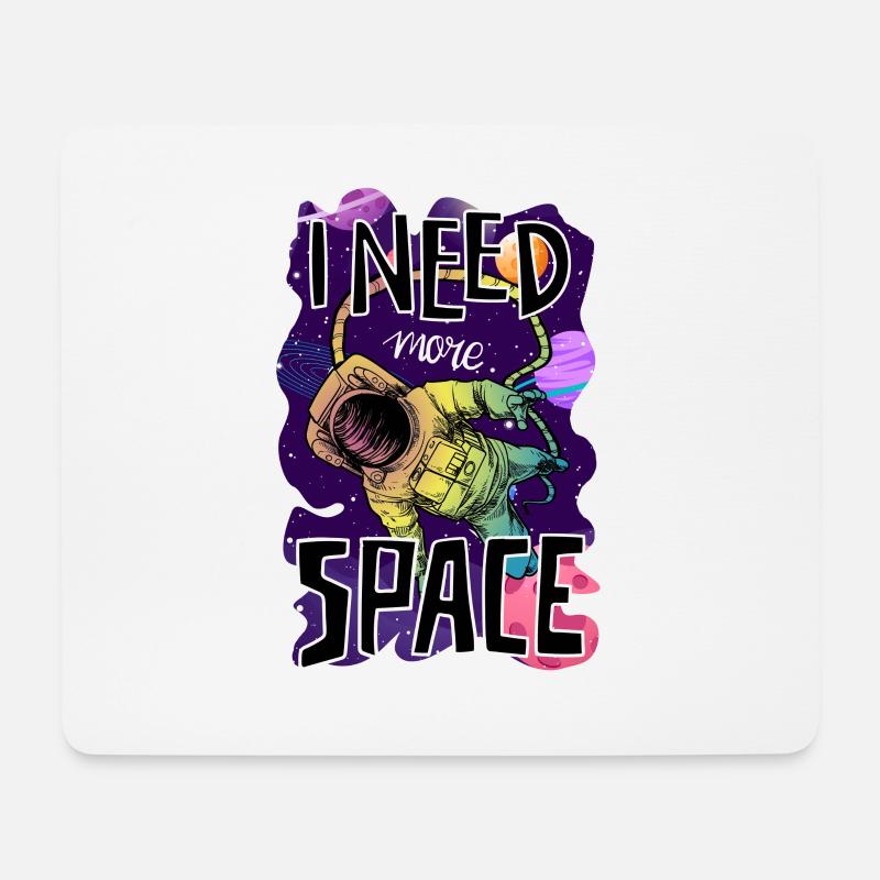 Astronaut - I need more space - Mousepad (Querformat) - Weiß