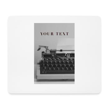 YOUR TEXT - Mouse Pad (horizontal) - white - Front
