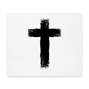 Cross Jesus Christ - Mouse Pad (horizontal) - white - Front