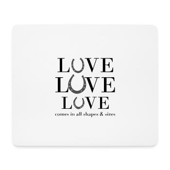 Amoureux des chevaux Amoureux des chevaux Filles de chevaux - Tapis de souris (format paysage) - blanc - Devant