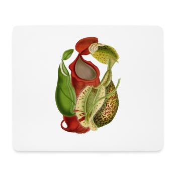 Plante carnivore - Tapis de souris (format paysage) - blanc - Devant