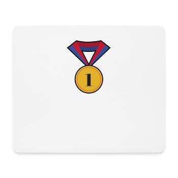 Sports medal - Mouse Pad (horizontal) - white - Front