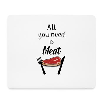 Fleisch, Meat - Mousepad (Querformat) - Weiß - Vorne
