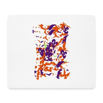 travail abstrait - Tapis de souris (format paysage) - blanc - Devant