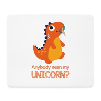 Unicorn DINO Shirt · Anybody · Gift - Mouse Pad (horizontal) - white - Front