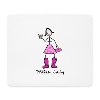 Pfälzer Lady - Mousepad (Querformat) - Weiß - Vorne