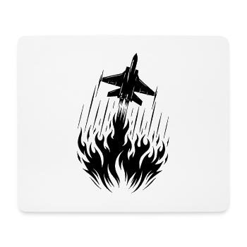 Feuer Kampfflugzeug Modellflieger Modellflugzeug - Mousepad (Querformat) - Weiß - Vorne