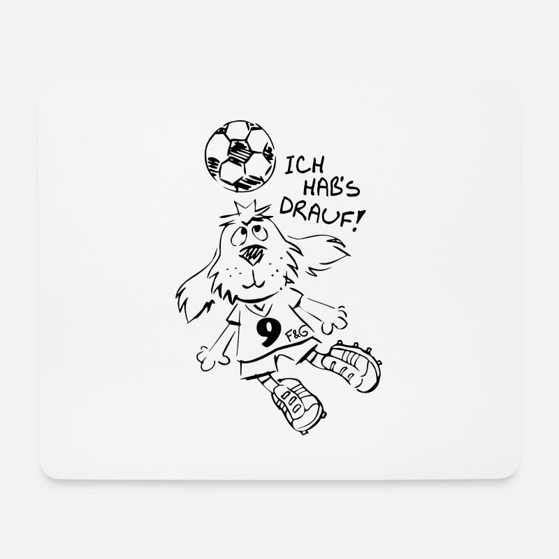 Ich hab's drauf Fußballer - Mousepad (Querformat) - Weiß