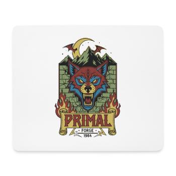 Primal Wolf Forge 1984 - Mouse Pad (horizontal) - white - Front