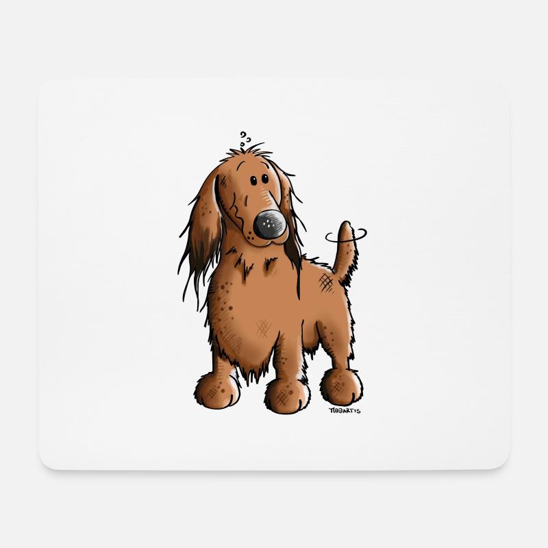 Danica der Dackel - Mousepad (Querformat) - Weiß