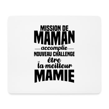 Mission de maman accomplie mamie annonce grossesse - Tapis de souris (format paysage) - blanc - Devant