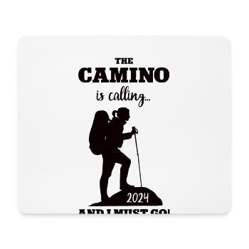 Pilgern 2024 Pilgertour Pilgerin Wander Tour Berge - Mousepad (Querformat) - Weiß - Vorne