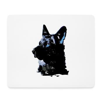 German Shepherd,German Shepherd,Dog,Blue - Mouse Pad (horizontal) - white - Front