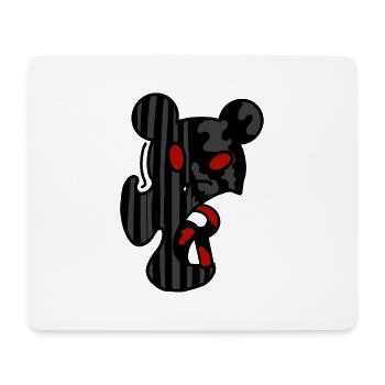 Glitch bear - Tapis de souris (format paysage) - blanc - Devant