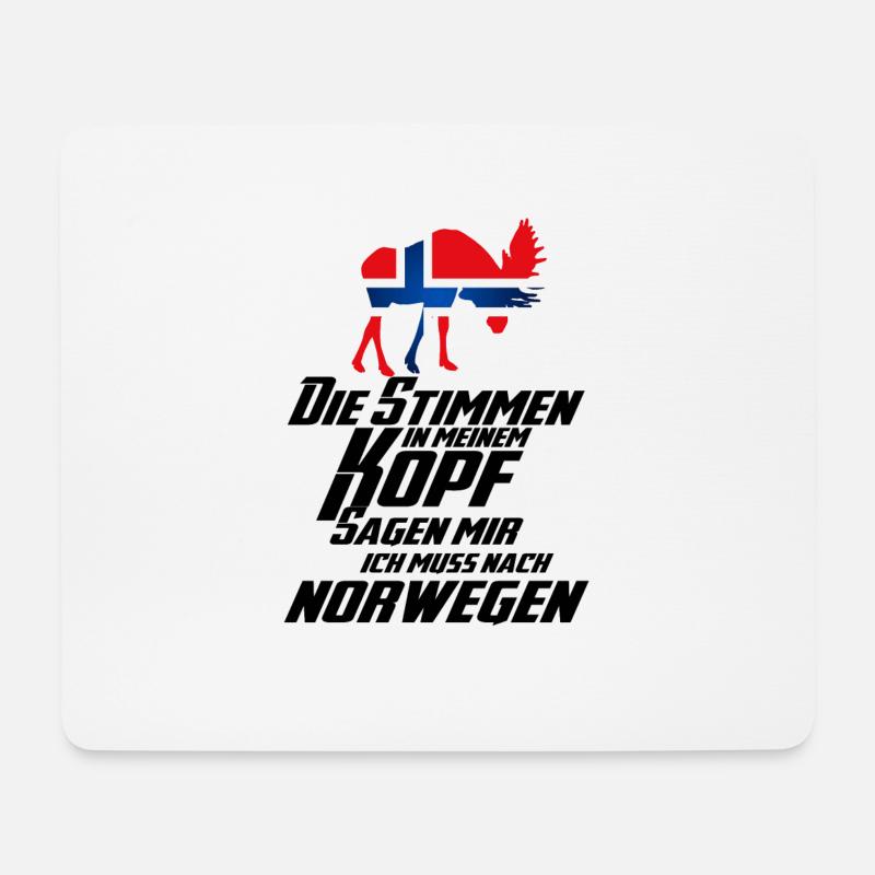 Stimme Norwegen 2 - Mousepad (Querformat) - Weiß