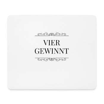 FOUR WINS - Mouse Pad (horizontal) - white - Front