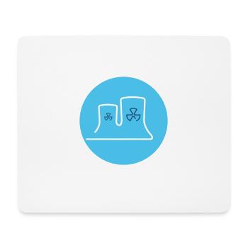 Nuclear power station - Mouse Pad (horizontal) - white - Front