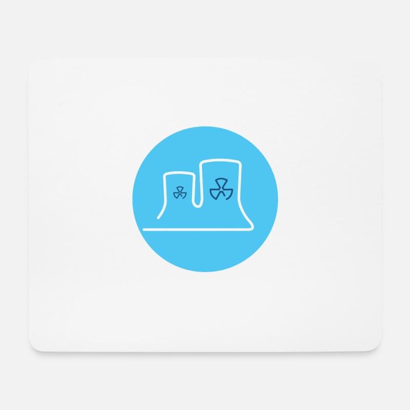 Atomkraftwerk - Mousepad (Querformat) - Weiß