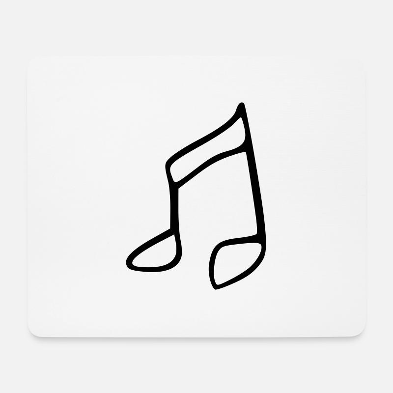 Note - Mousepad (Querformat) - Weiß