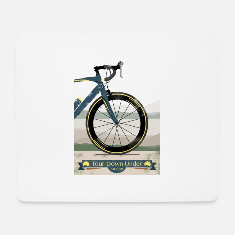 Tour Down Under Bike - Mouse Pad (horizontal) - white
