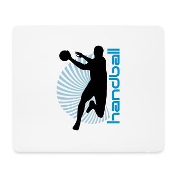 Spirale Handballer - Mousepad (Querformat) - Weiß - Vorne