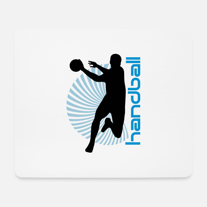 Spirale Handballer - Mousepad (Querformat) - Weiß