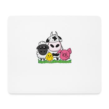 Too cute to eat - Mousepad (Querformat) - Weiß - Vorne