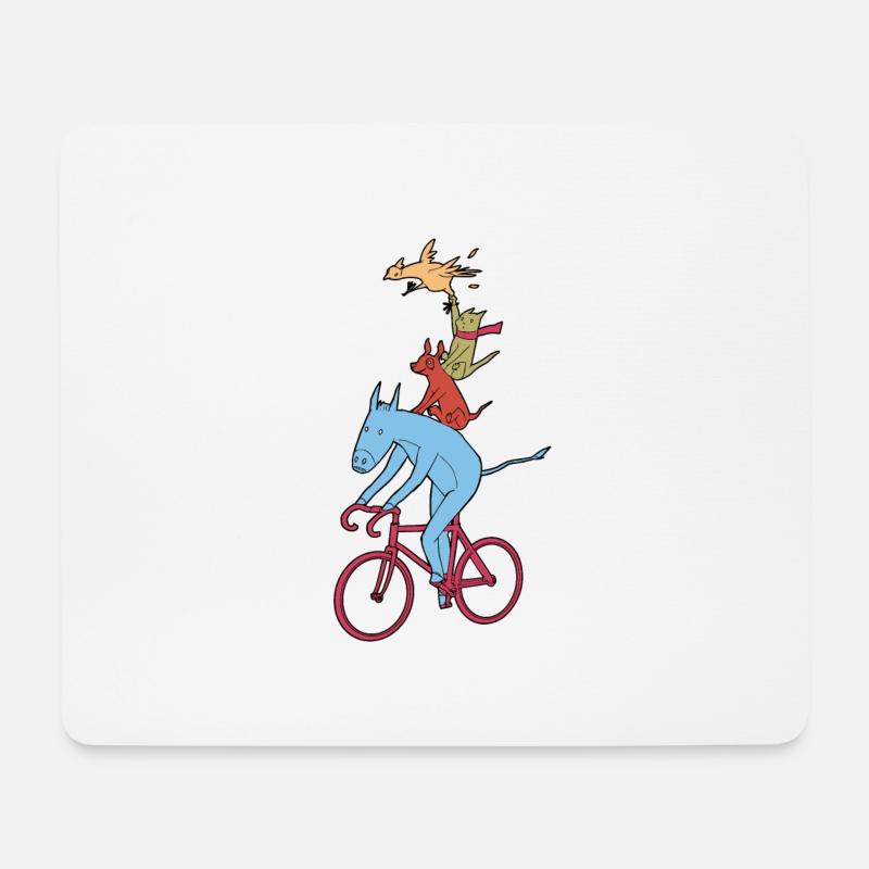 Bicycle Fairy tale - Mousepad (Querformat) - Weiß