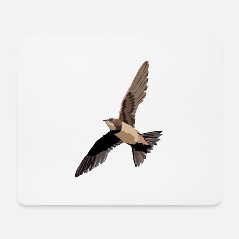Alpensegler - Mousepad (Querformat) - Weiß