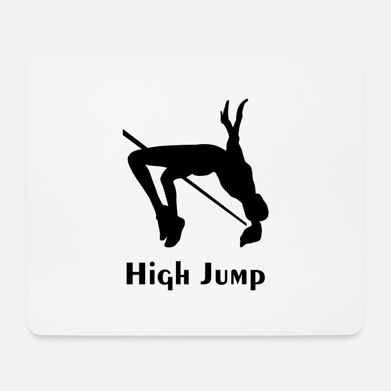 Hochsprung - high jump - frauen - Mousepad (Querformat) - Weiß