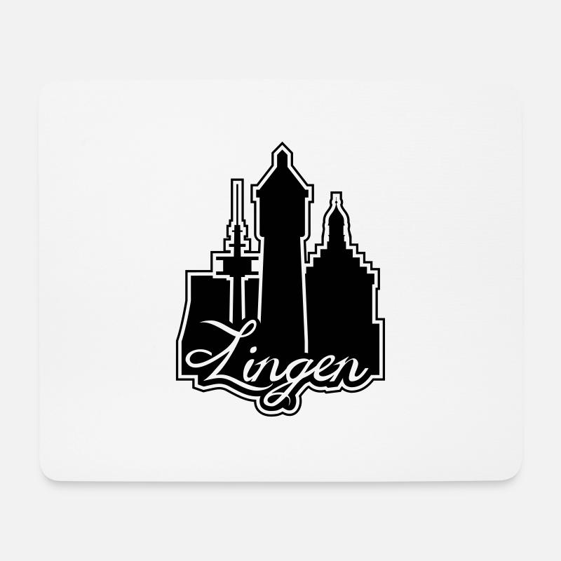 Lingener Emblem - Mousepad (Querformat) - Weiß