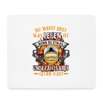 FW - Unbezahlbares getan - Mousepad (Querformat) - Weiß - Vorne