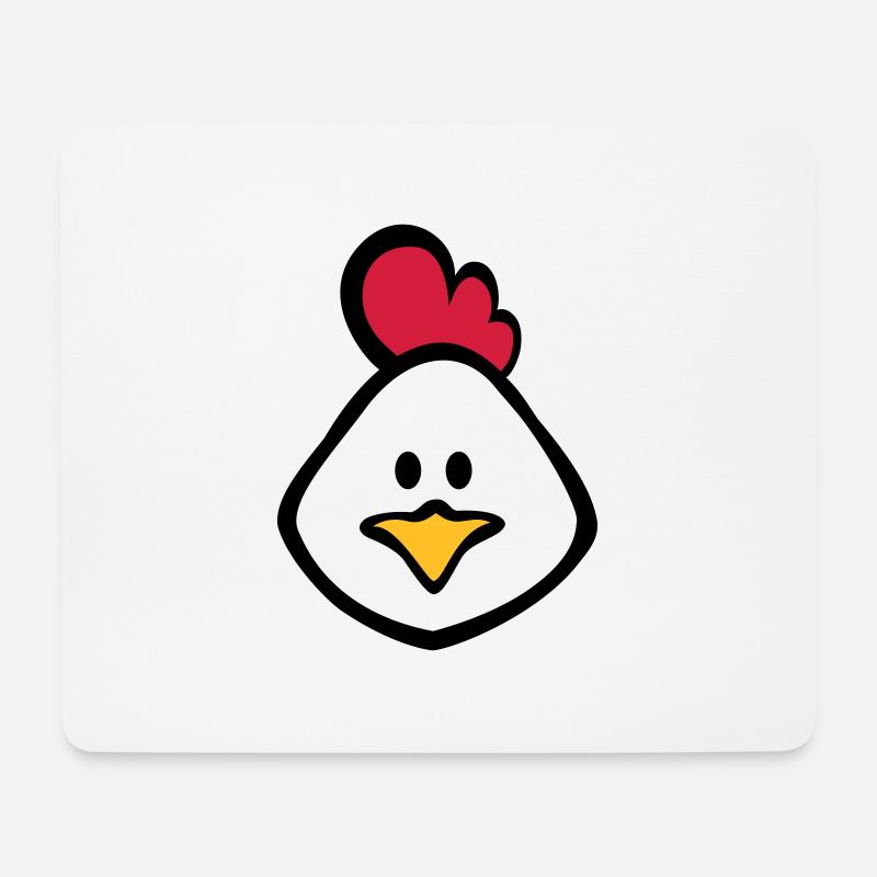 hen 3c - Mouse Pad (horizontal) - white
