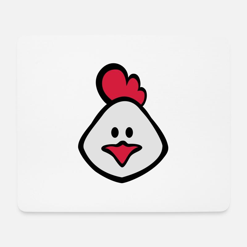 chicken 3c - Mouse Pad (horizontal) - white