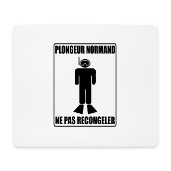 Plongeur Normand - Tapis de souris (format paysage) - blanc - Devant