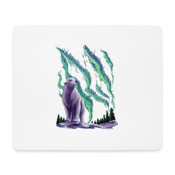 Ours polaire - Tapis de souris (format paysage) - blanc - Devant
