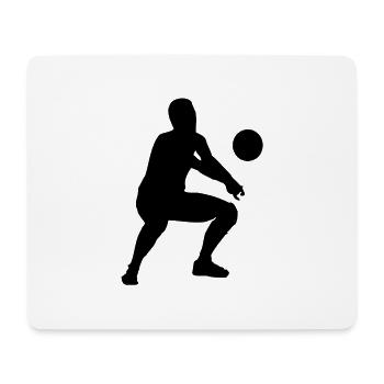 volleyball bagger - Mousepad (Querformat) - Weiß - Vorne